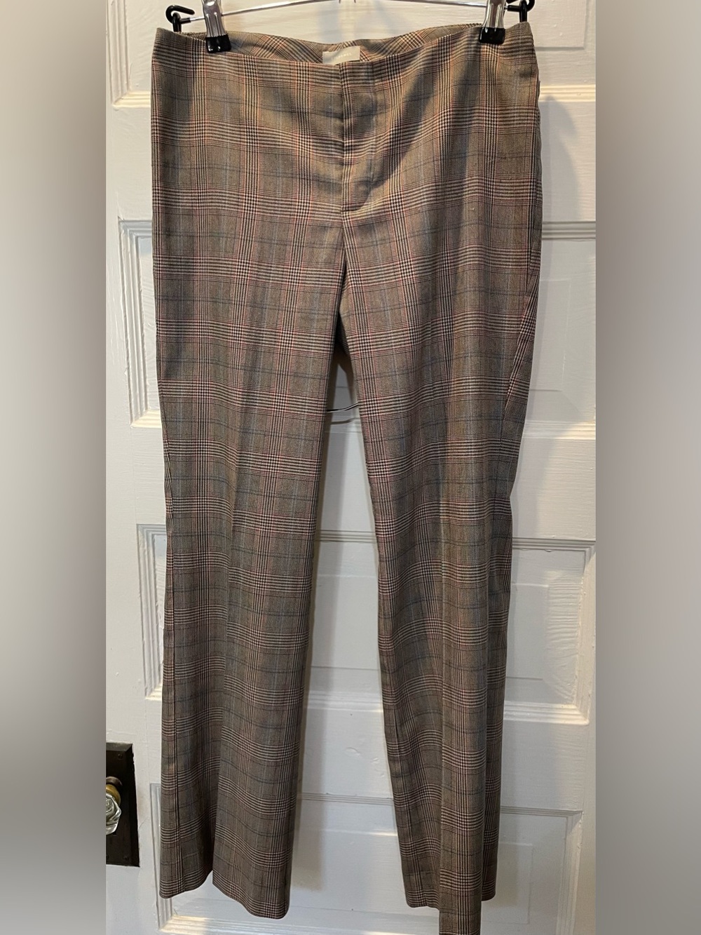 Stefanel Brown Plaid Dress Pants, Size 6